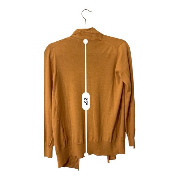 Nine West Knit Cardigan Women’s Small Khaki Tan Beige Open Front minimalist - Picture 4 of 8